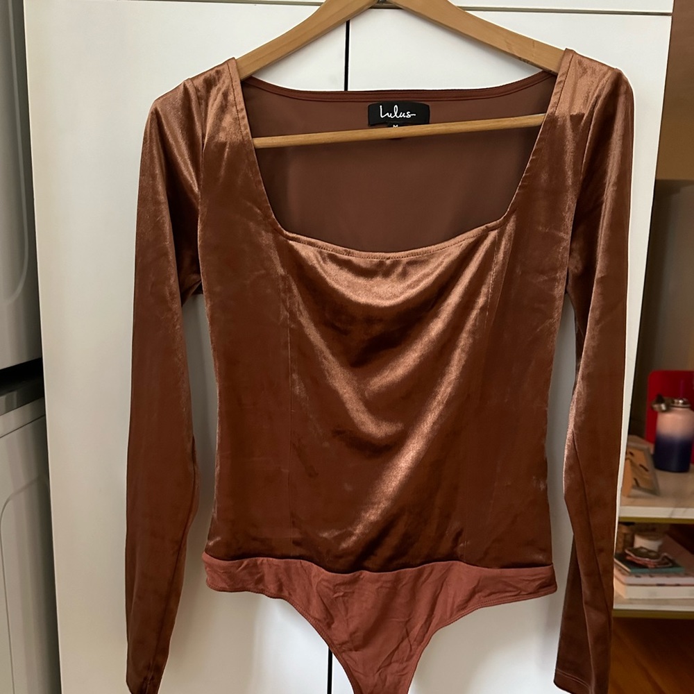 Lulus Velvet Bodysuit